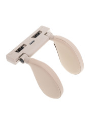 Head and neck adjustable car headrest beige