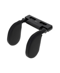 Head and neck adjustable car headrest black