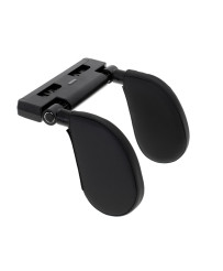 Head and neck adjustable car headrest black