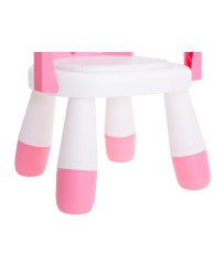 Feeding and play table chair pink