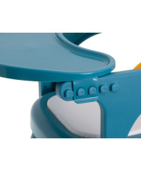 Feeding and play table chair yellow and blue