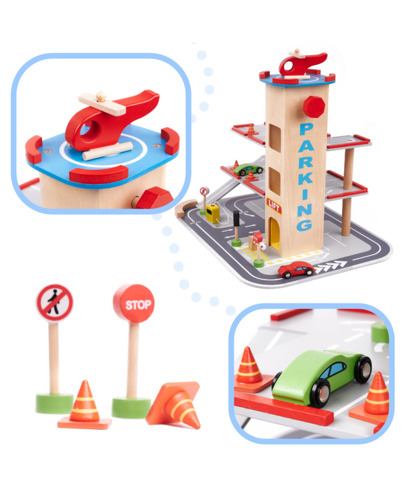 LULILO BENINO wooden parking lot double-decker city garage