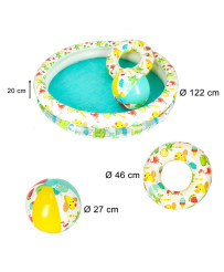 BESTWAY 51124 Pool ball circle wading pool 122cm