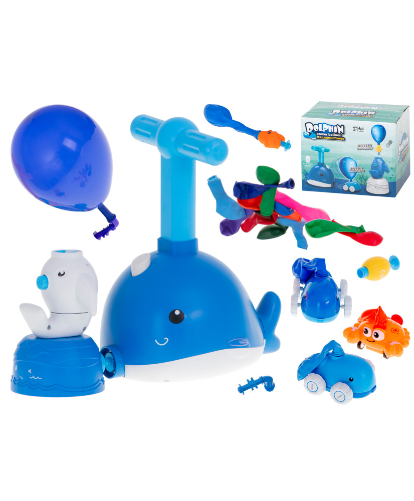 Aerodynamic car dolphin balloon launcher