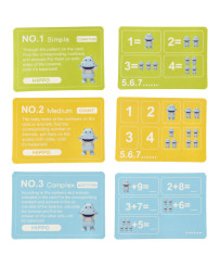 Educational scales learning to count hippopotamus mini