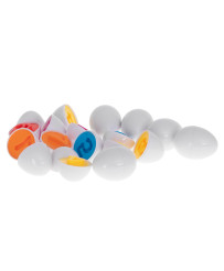 Educational puzzle sorter match shapes numbers eggs 12pcs
