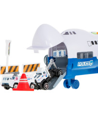 Transporter plane + 6 cars police side/front