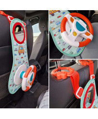 Interactive steering wheel for car with sound