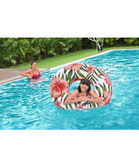 BESTWAY 36237 Wheel inflatable flowers leaves white-pink
