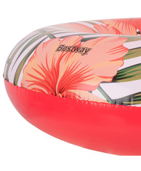 BESTWAY 36237 Wheel inflatable flowers leaves white-pink