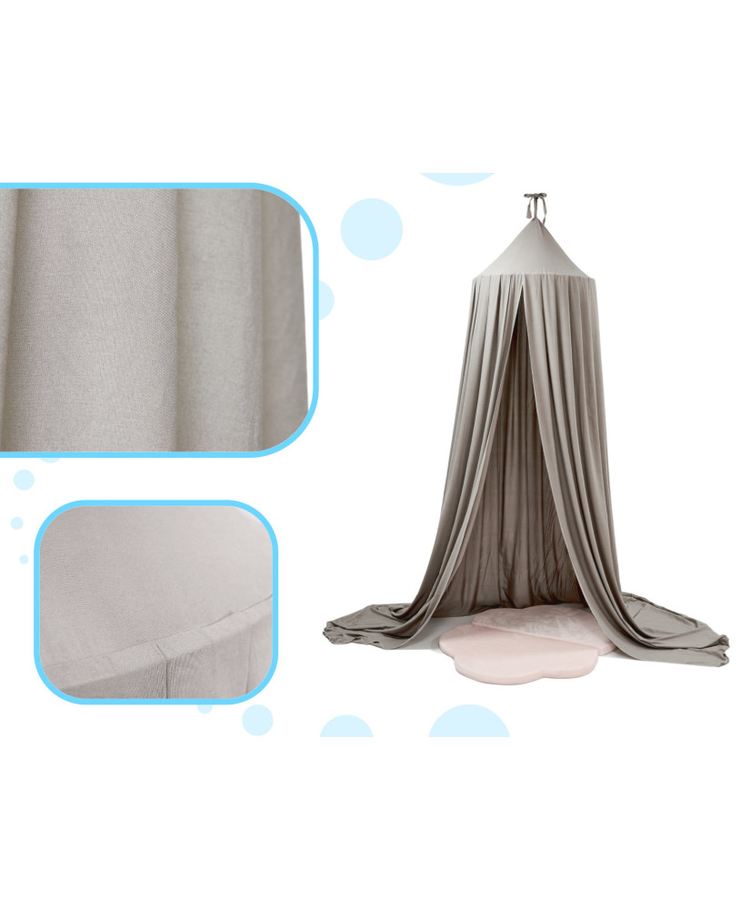 Canopy curtain tipi tent hanging gray