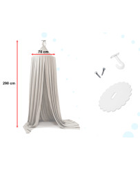 Canopy curtain tipi tent hanging gray