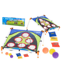 Toss to the target with...