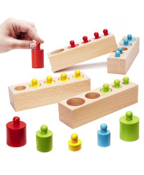 Weights wooden cylinders...