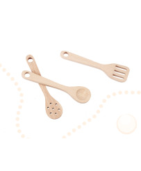 MDF retro wooden kitchen for kids with BOHO accessories