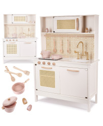 MDF retro wooden kitchen for kids with BOHO accessories
