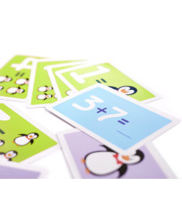 Educational scales learning to count penguin large