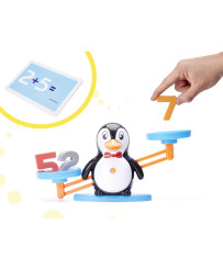 Educational scales learning to count penguin large