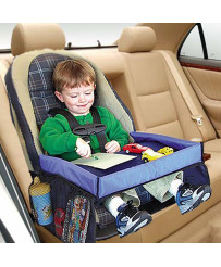 Waterproof table for car seat black