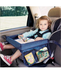 Waterproof table for car seat black