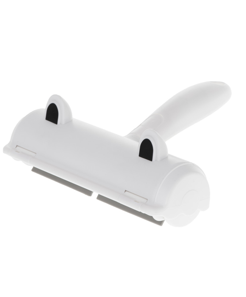 White and blue coat cleaning brush