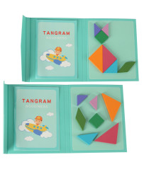 Magnetic puzzle book 3D tangram blocks