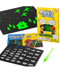 Magic light drawing board + UV pen creative set