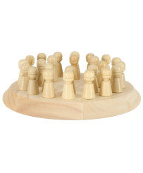 Memory Chinese puzzle game match colors wooden