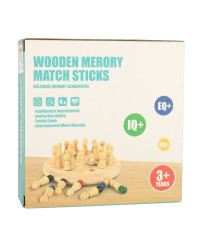 Memory Chinese puzzle game match colors wooden