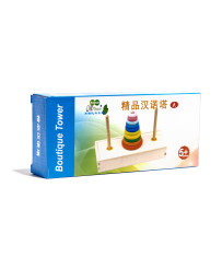 Wooden pyramid with base tower rainbow sorter