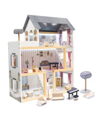 MDF wooden doll house +...