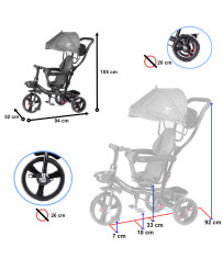 Trike Fix Lite tricycle grey