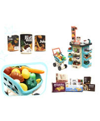 Supermarket store cash register + mint cart