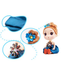 Doll house doll 3 girls + 1 boy set of 4pcs. 12cm