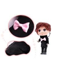 Doll house doll 3 girls + 1 boy set of 4pcs. 12cm