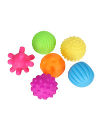 Sensory balls corrective toys set in a net
