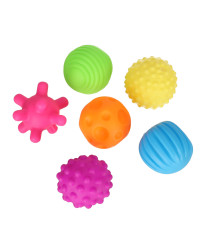 Sensory balls corrective toys set in a net