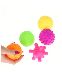 Sensory balls corrective toys set in a net