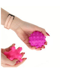 Sensory balls corrective toys set in a net