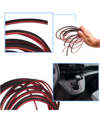 Car trim interior decoration 5m red