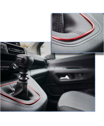 Car trim interior decoration 5m red
