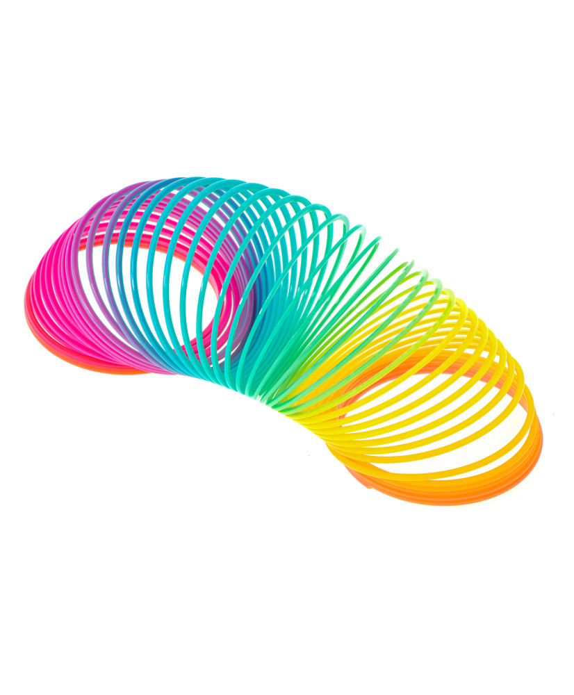 Magic spring rainbow stretch round spring