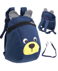 Kindergarten backpack children's backpack teddy bear navy blue