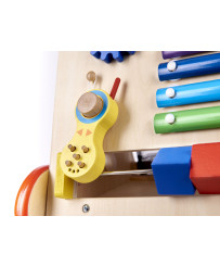 Pusher wooden walker educational cube 6in1