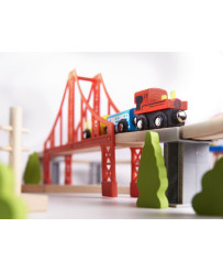 Wooden train car track + 70el