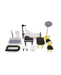 MDF wooden doll house +...