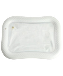 Water inflatable mat contrasting black and white checkerboard 65cm x 50cm