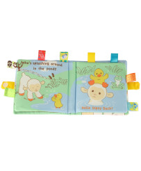 Sensory book teether tag sheep