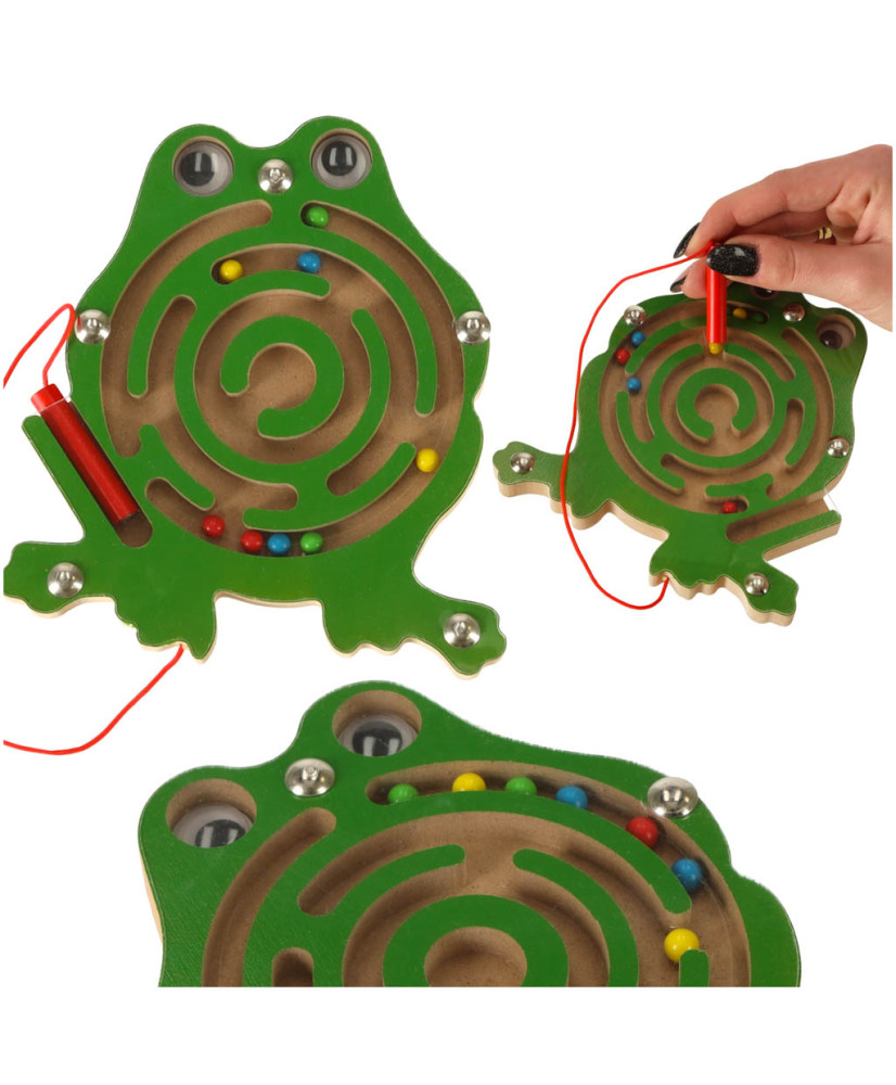 Magnetic maze balls frog