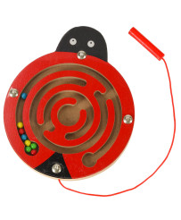 Magnetic maze balls ladybug